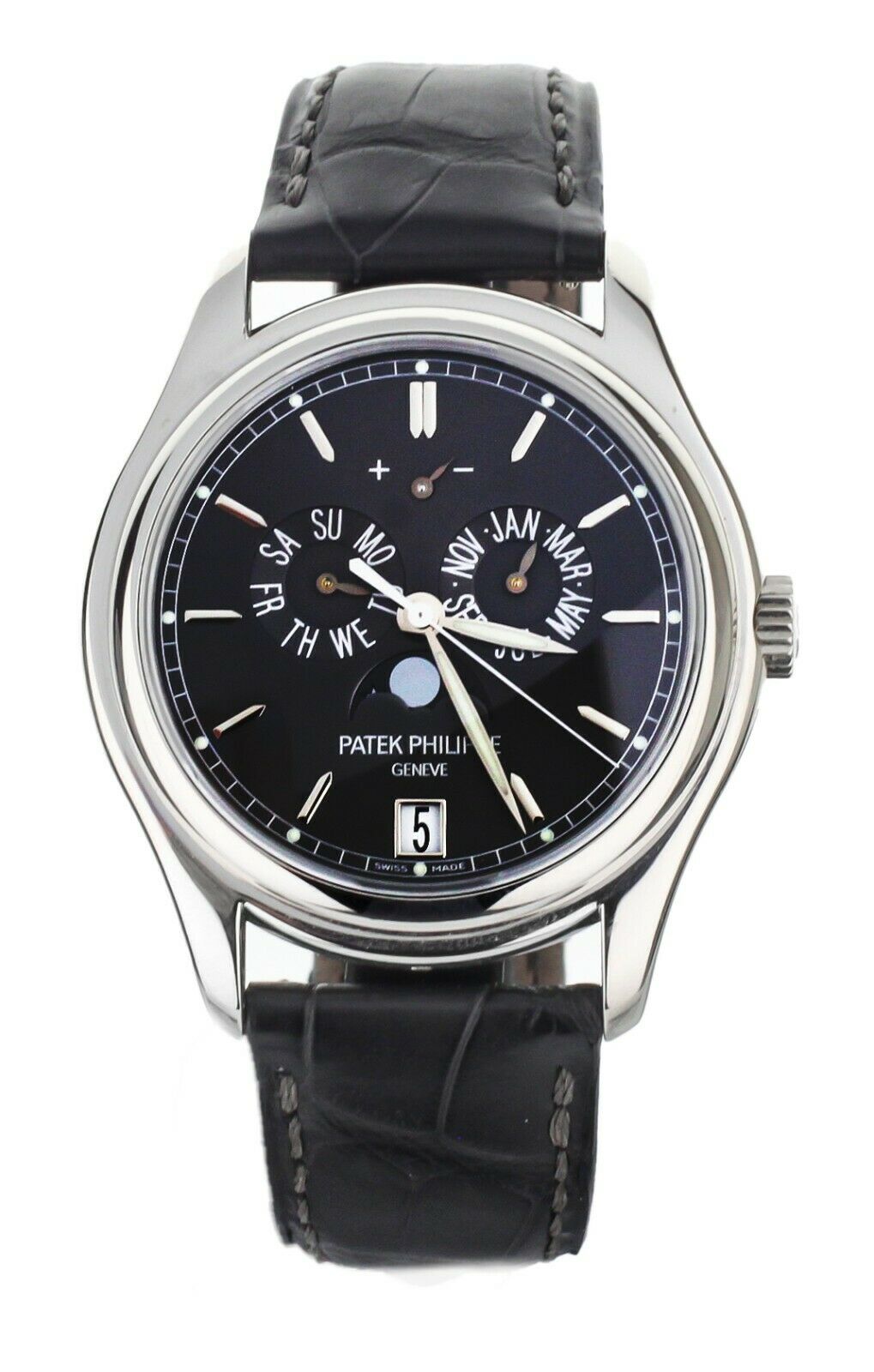 Patek Philippe Complications Annual Calendar Gray Platinum 39mm 5146P Full Set