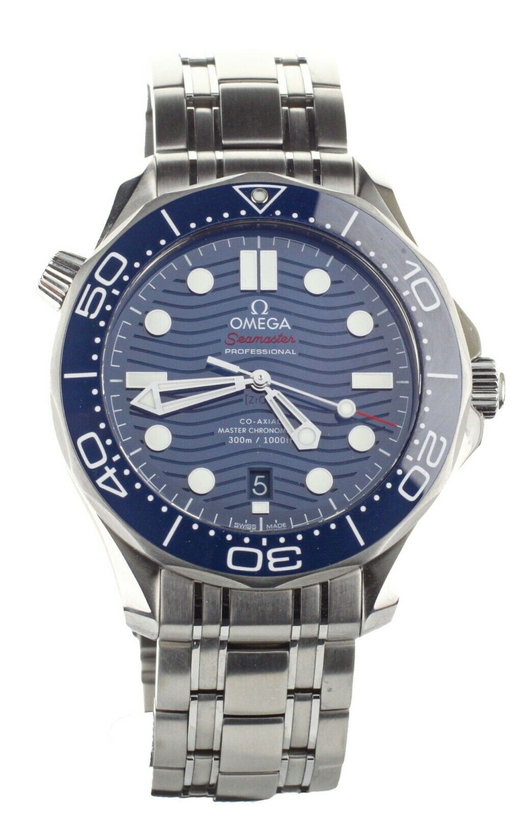 Omega Seamaster Diver 300m Co-Axial Blue Dial 42mm 21030422003001 Full Set