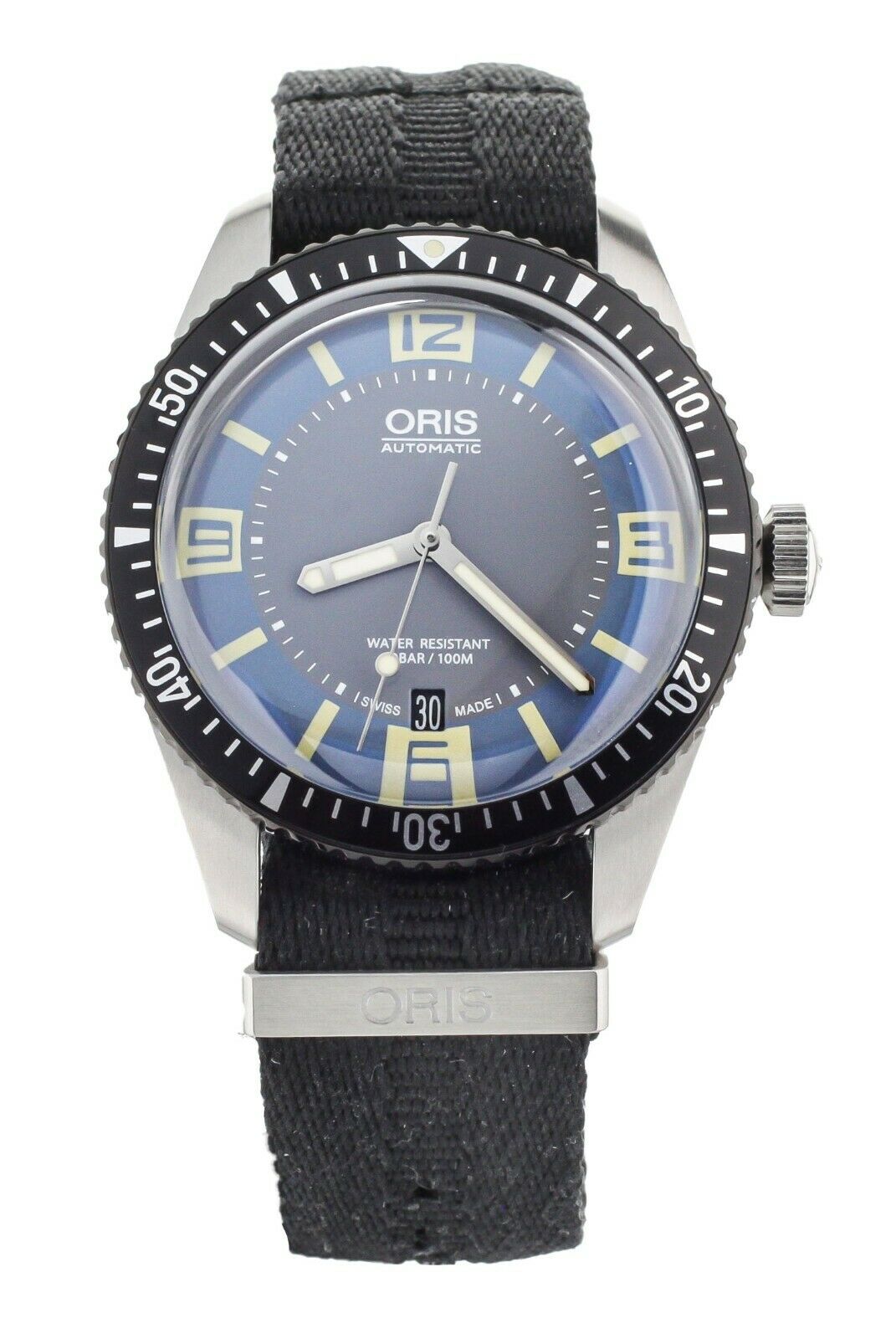 Oris Diver Sixty-Five Steel Blue 40mm 01 733 7707 4065-07 8 20 18 Full Set