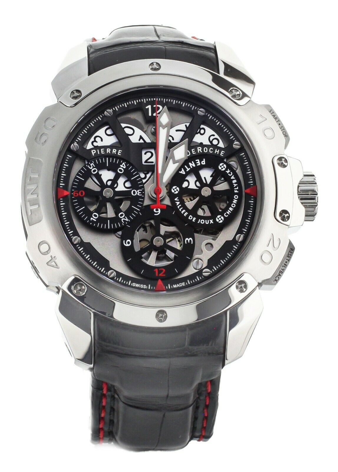 Pierre Deroche TNT Chrono Penta LE Titanium 46mm TNT10006ACTI-001CRO Full Set