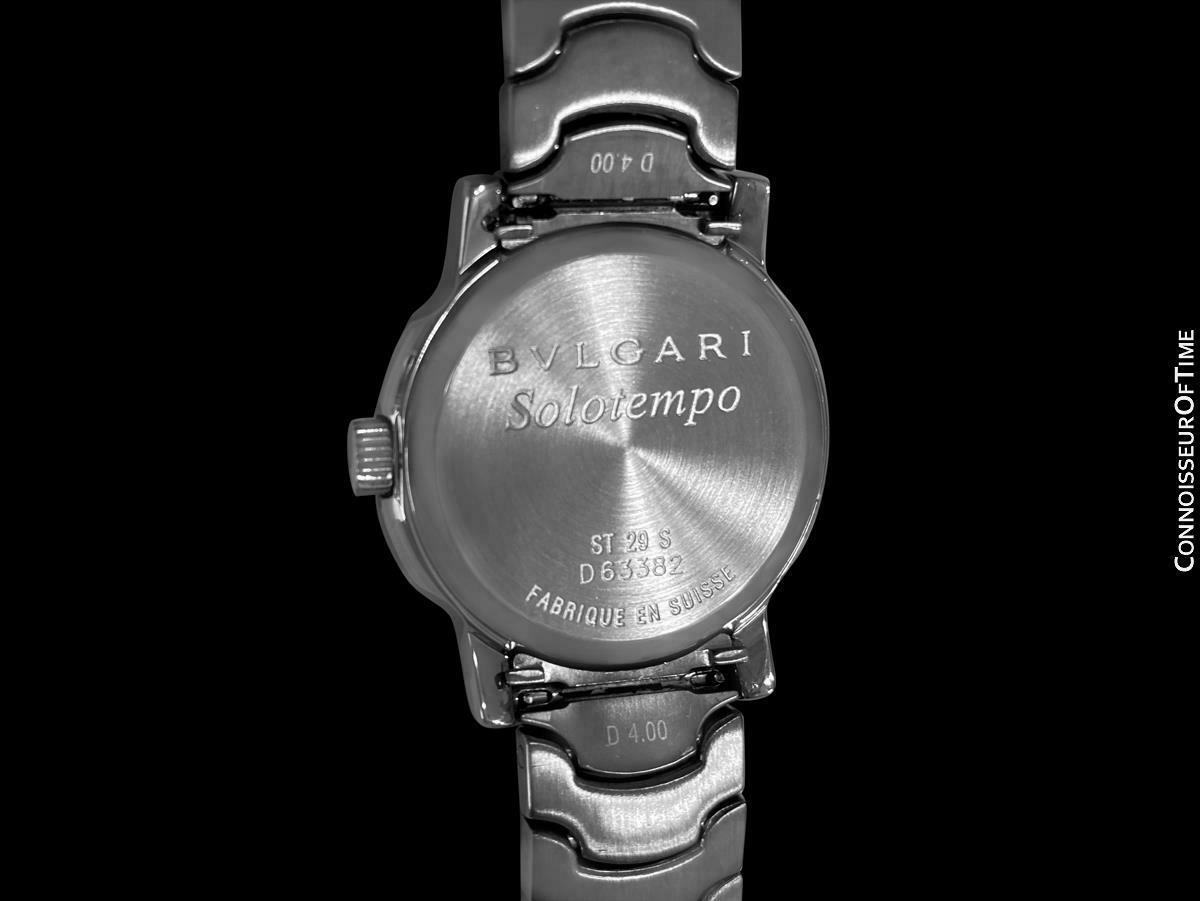 BVLGARI (BULGARI) SOLOTEMPO Ladies 29mm SS Steel Watch 