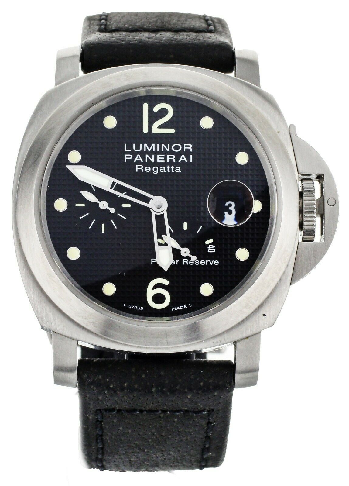 PANERAI LUMINOR REGATTA CLASSIC YACHT CHALLENGE HOBNAIL BLACK DIAL 44MM PAM222