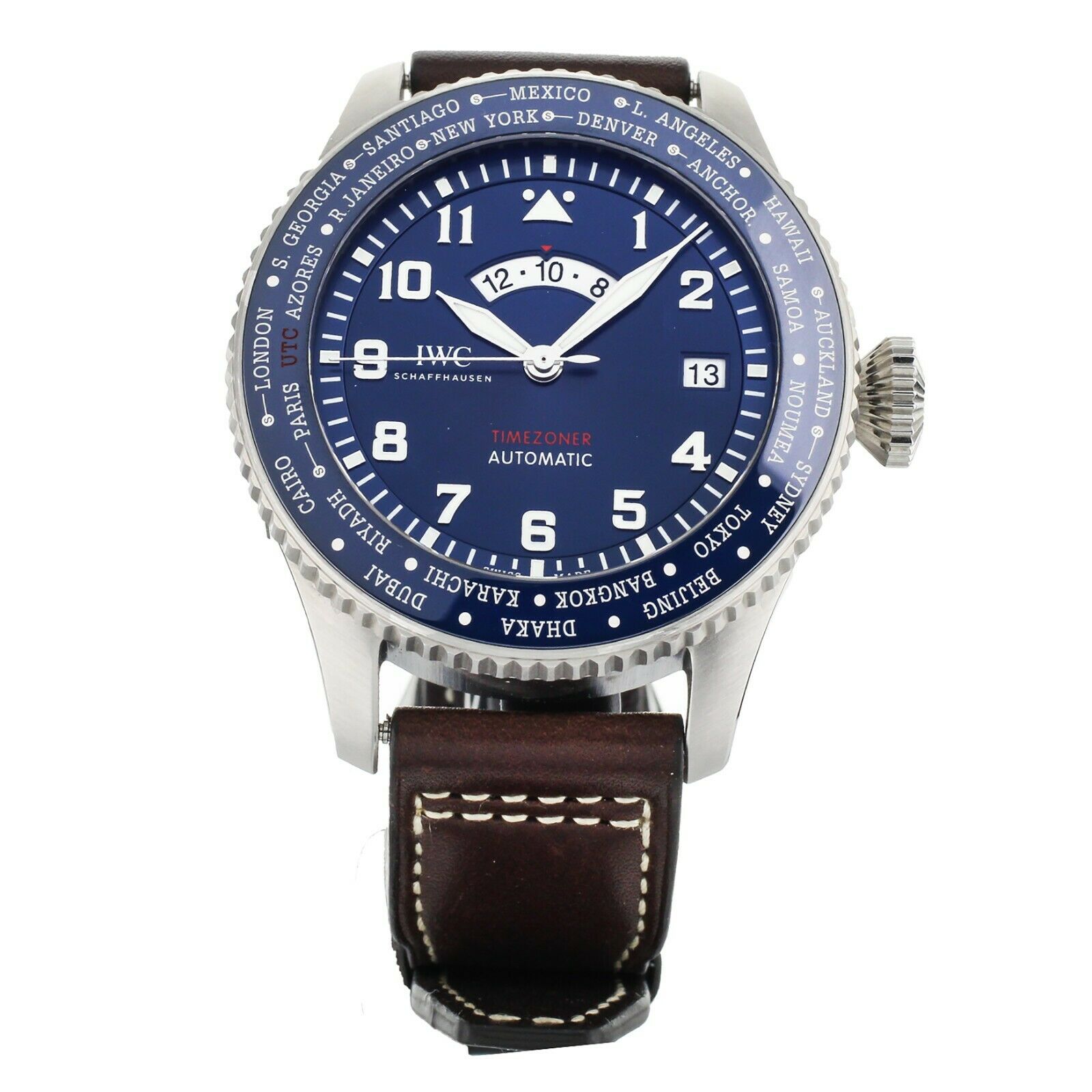 IWC PILOT TIME ZONER LE PETIT PRINCE LIMITED EDITION BLUE 46MM IW395503 FULL SET
