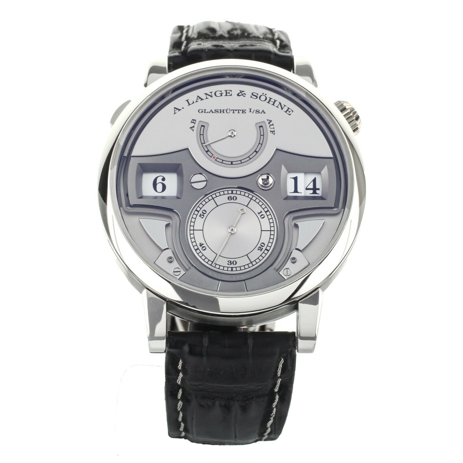 A.Lange  Sohne Zeitwerk Minute Repeater Silver Platinum 44mm 147.025F Full Set
