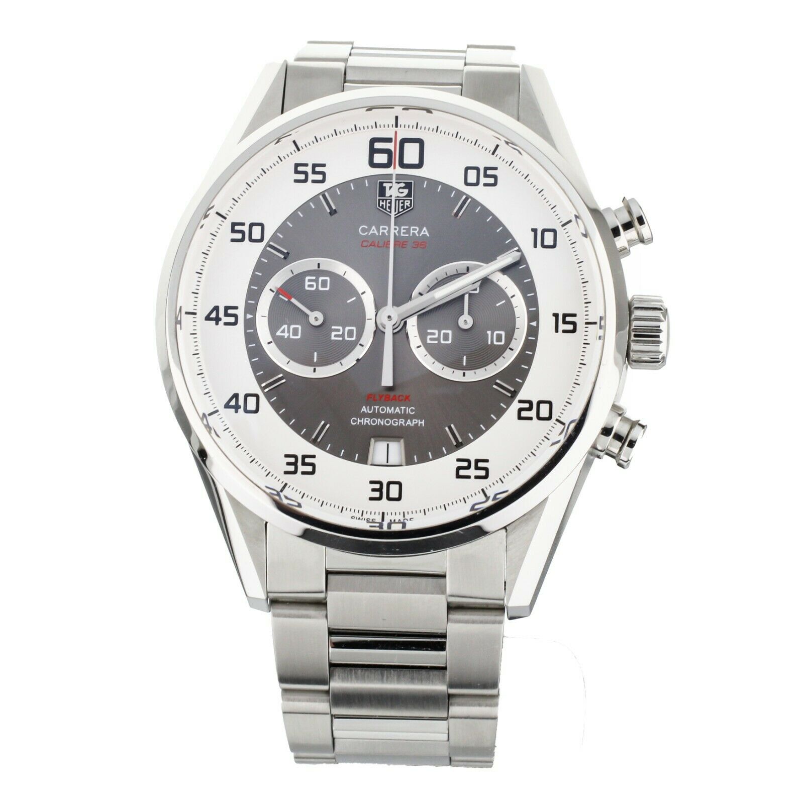 Tag Heuer Carrera Caliber 36 Chronograph Stainless Steel 43mm CAR2B11 Full Set