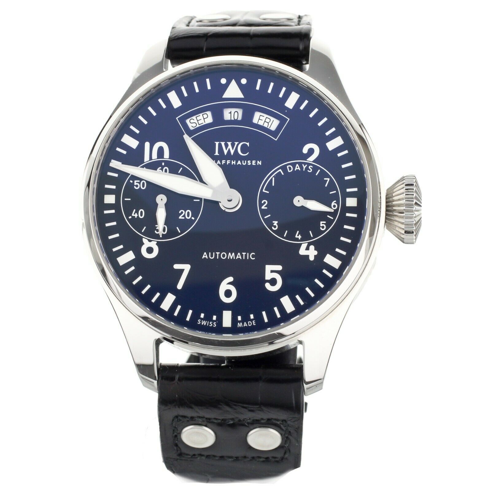 IWC Big Pilot's Watch Annual Calendar Jubilee Blue Dial 46mm IW502708 Full Set