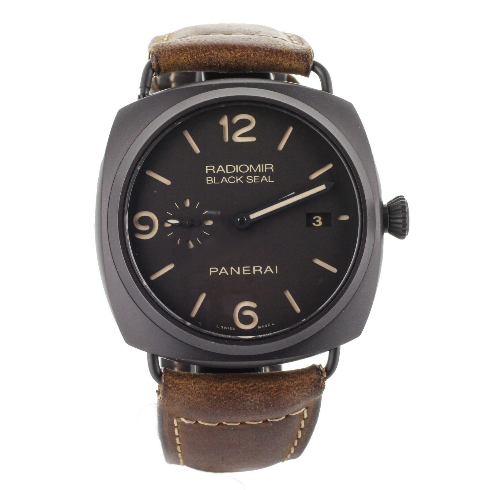 Panerai Radiomir Black Seal Ceramic on Brown Calf 45mm PAM505
