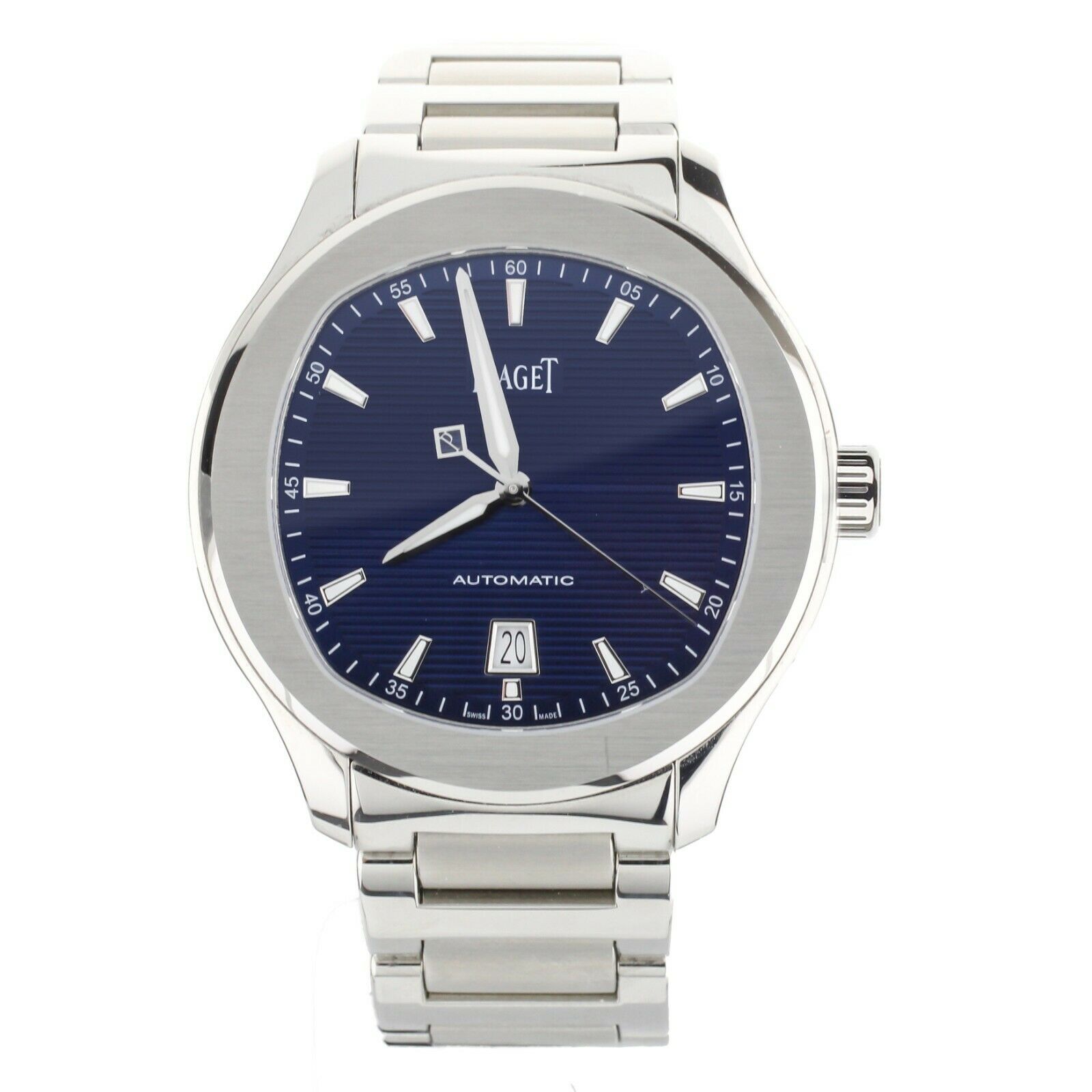 Piaget Polo S Blue Dial Stainless Steel on Bracelet 42mm G0A41002 Full Set