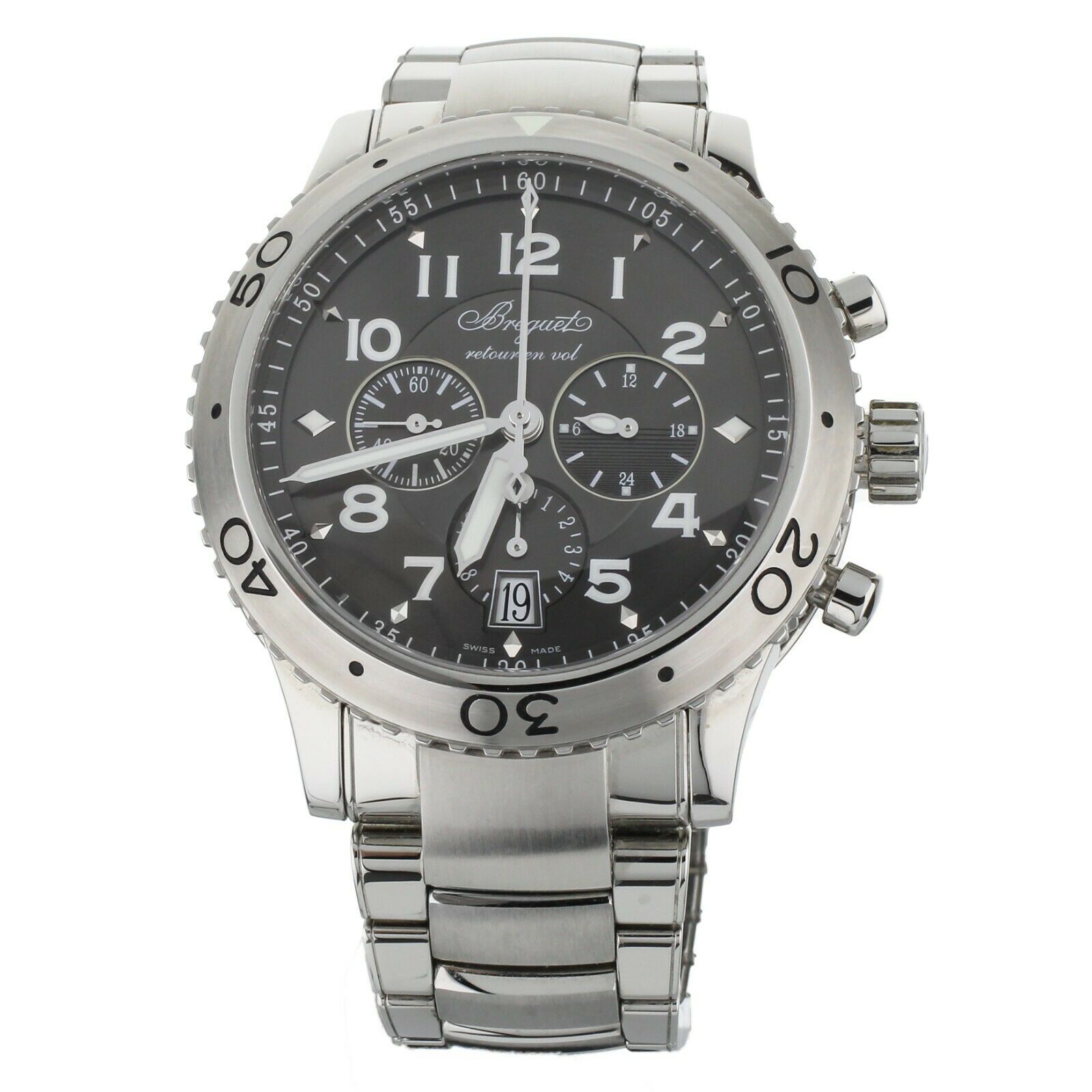 Breguet Type XXI Chronograph Stainless Steel Brown Dial on Bracelet