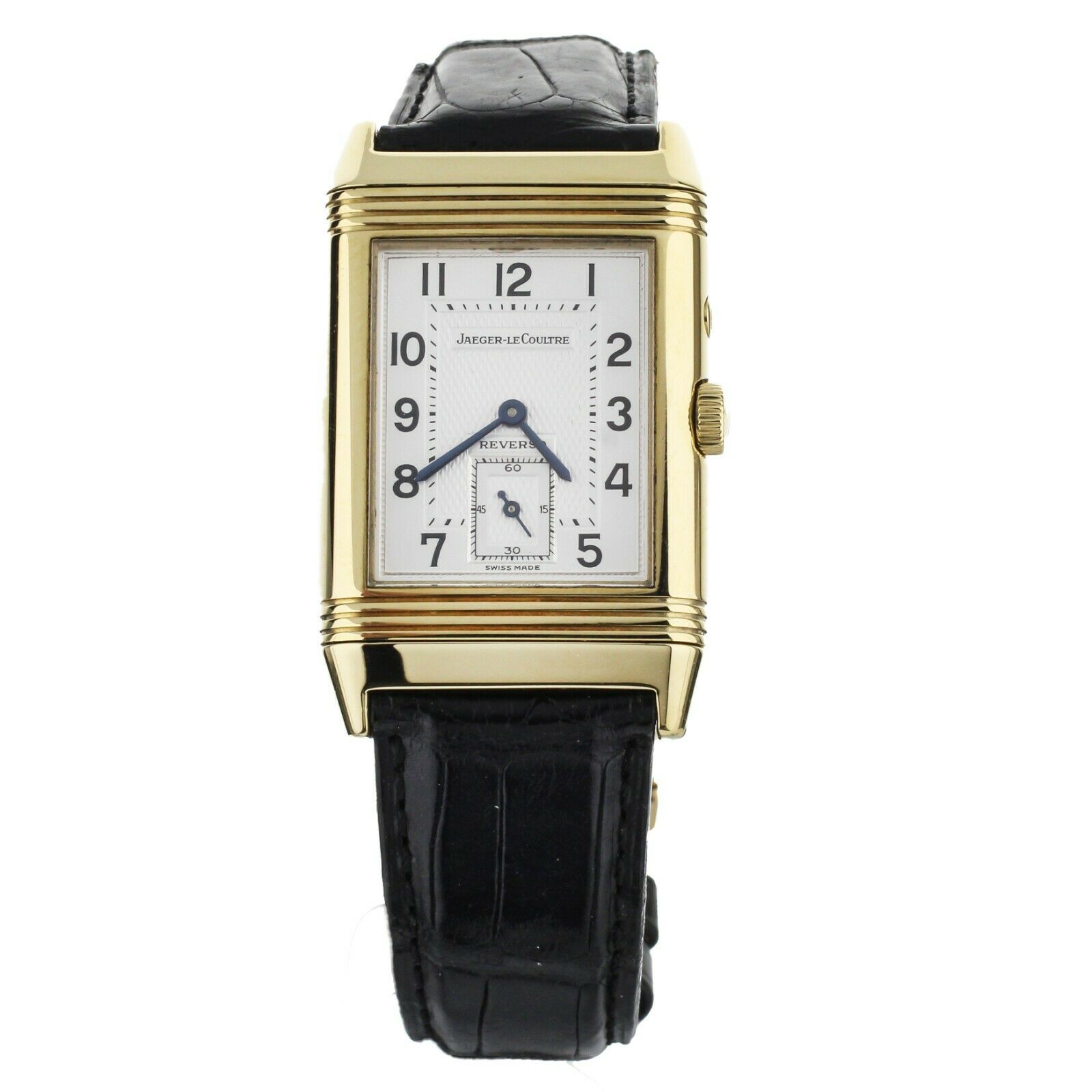 Jaeger LeCoultre Reverso Duoface Yellow Gold Alligator Manual Wind 26x42 270.1.5