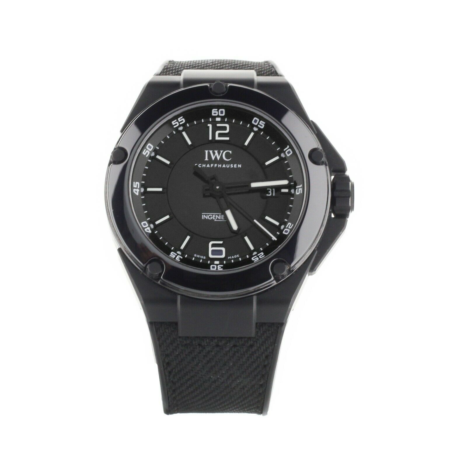 IWC Ingenieur AMG Black Series Ceramic Rubber Strap 46mm IW322503 Full Set