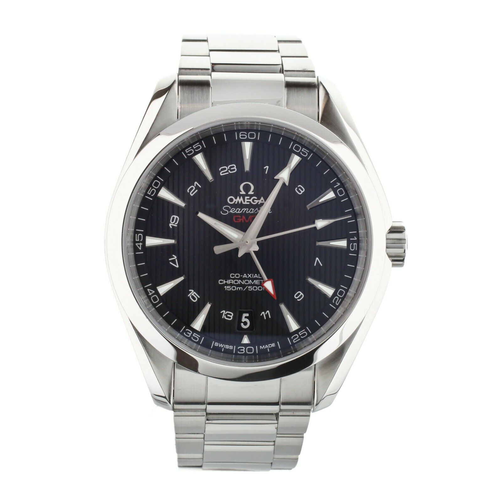 Omega Seamaster Aqua Terra GMT Black Dial Stainless Steel 43mm 23110432201001