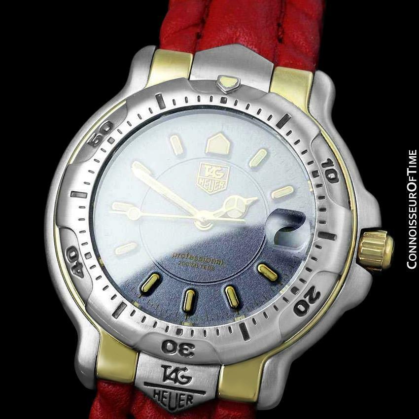 TAG Heuer Professional 6000 Mens Divers 18K Gold  SS Watch