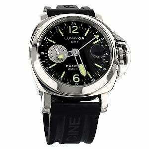 Panerai Pam088 Black stainless steel GMT 44mm  Full Set