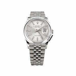 Rolex DateJust Silver Dial Stainless Steel Smooth Bezel 36mm  full set