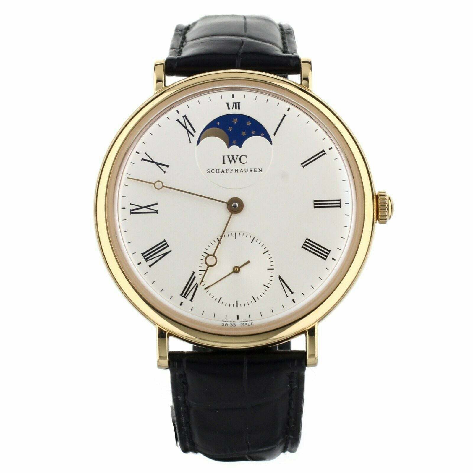 IWC Vintage Portofino White Dial Yellow Gold Moonphase 46mm  Full Set