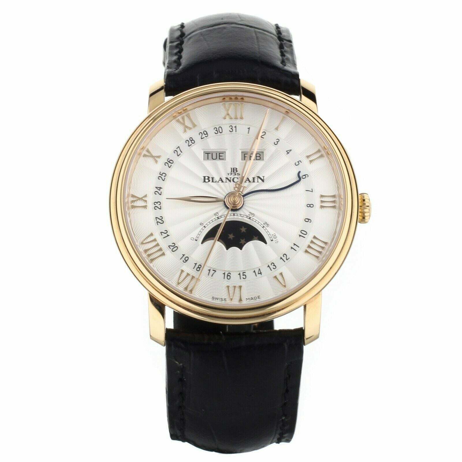 Blancpain Villeret Quantieme Complet Rose Gold White Dial 40mm  Full set
