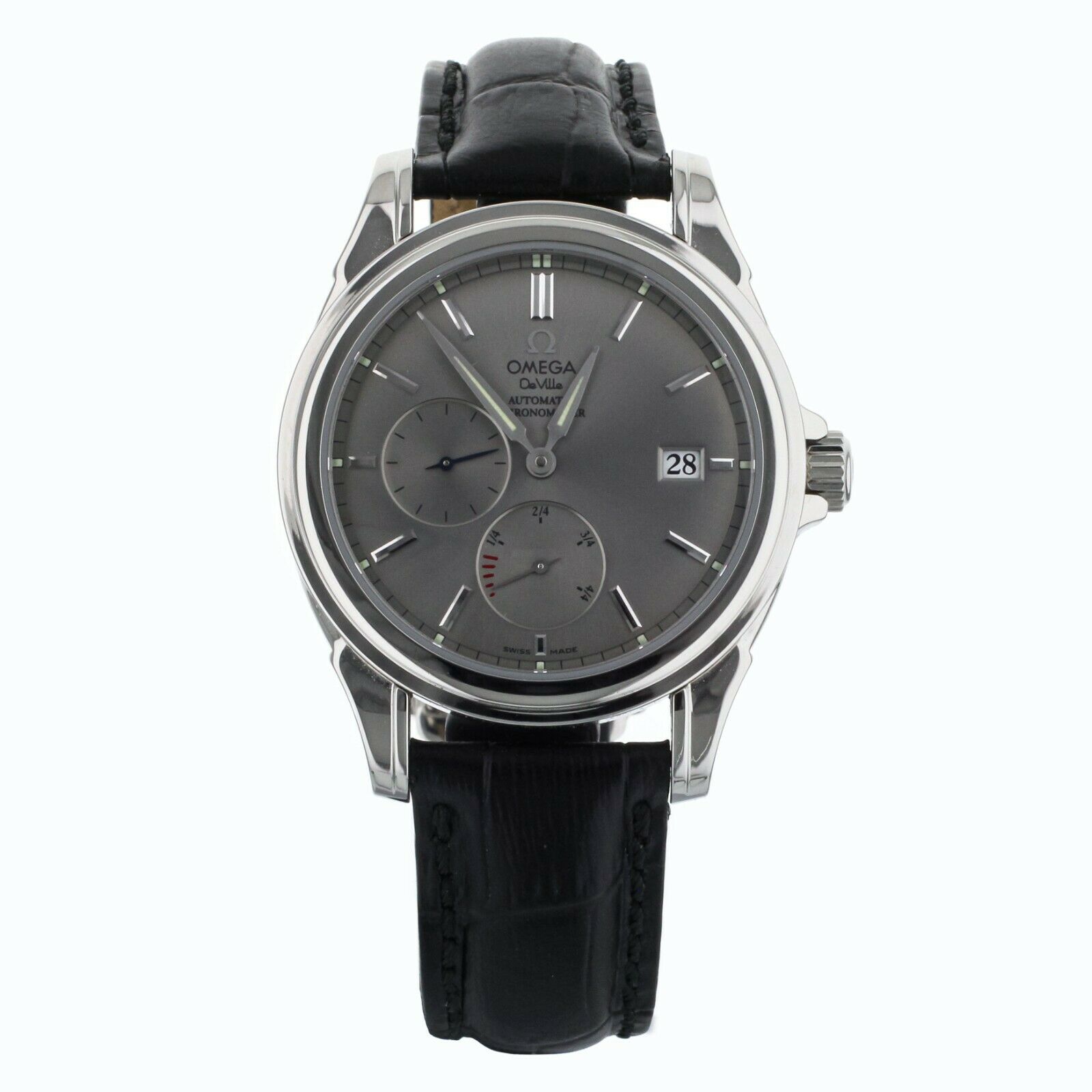 Omega DeVille Co-axial Power Reserve Stainless Steel Gray 39mm  Full Set