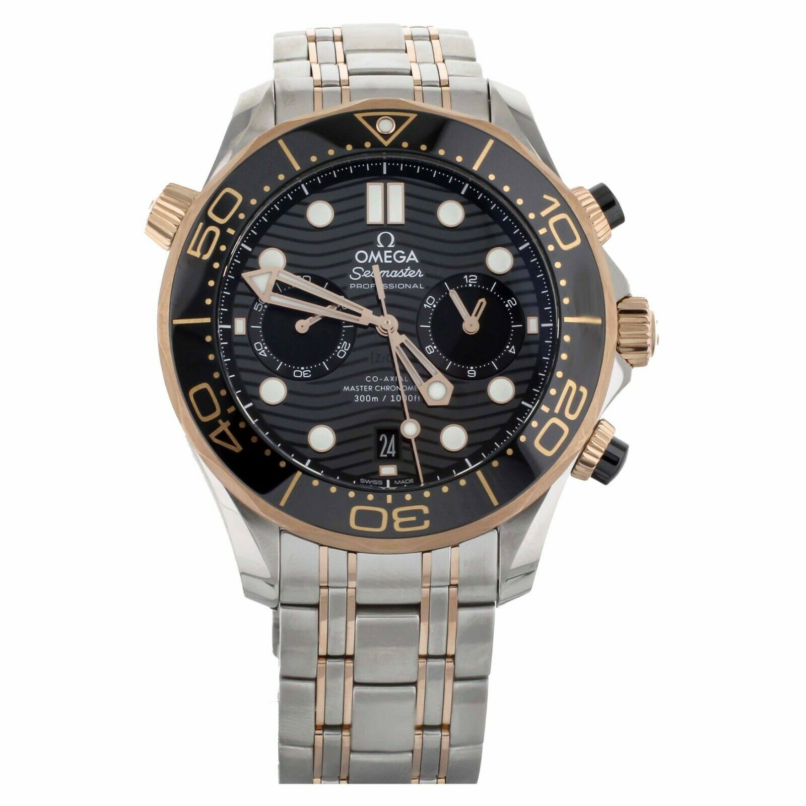 Omega Seamaster 300m Chronograph Stainless Steel Rose Gold 44mm