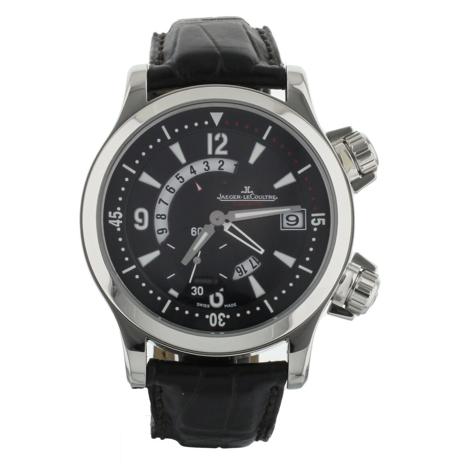 Jaeger-LeCoultre Master Compressor Dualmatic Black Dial 41.5MM  Full Set
