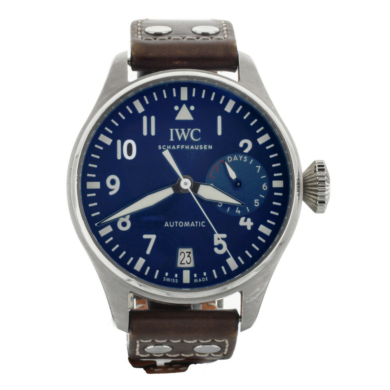 IWC Big Pilots Watch Le Petit Prince Stainless Steel Blue 46mm IW501002 Full Set