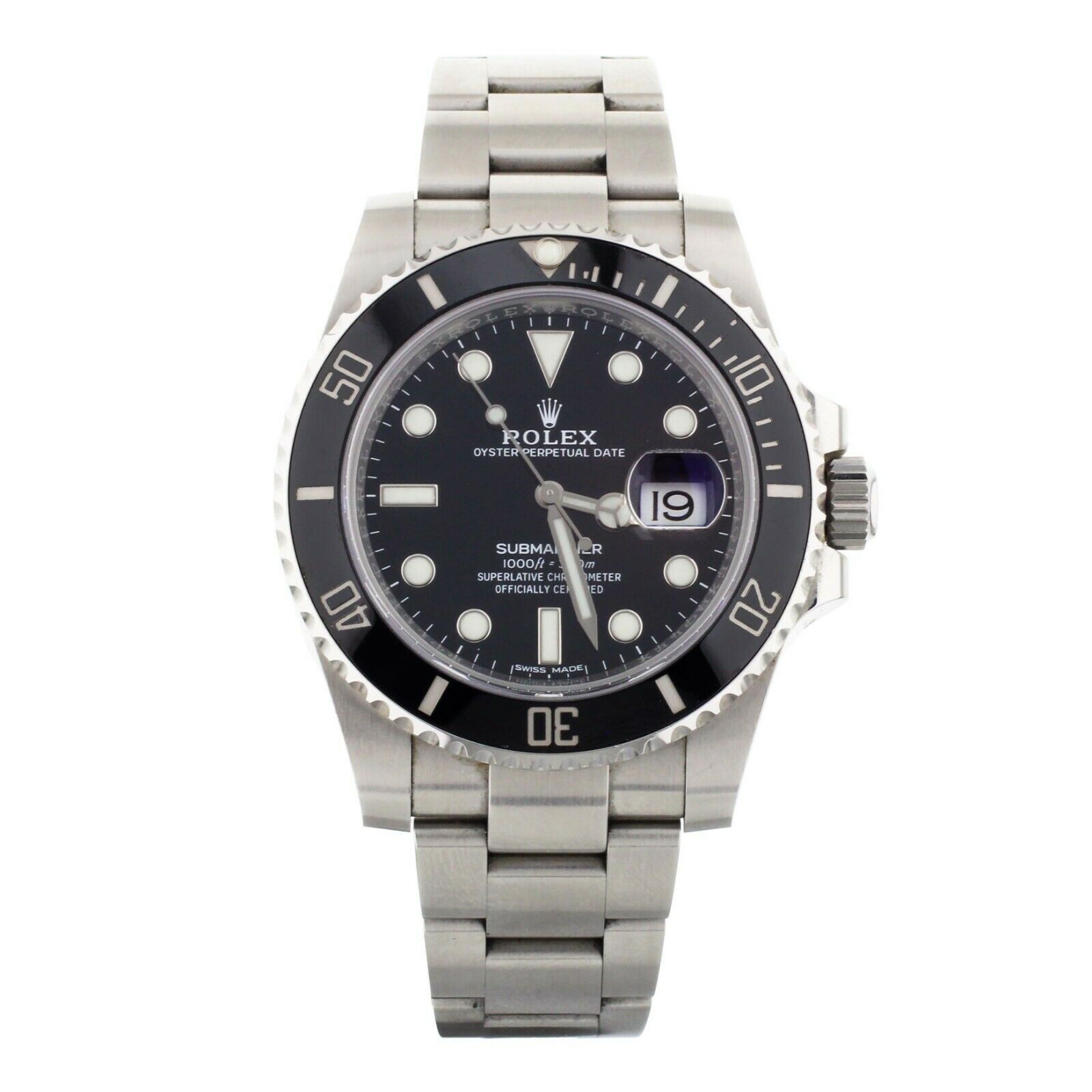 Rolex submariner  black dial stainles steel date 40mm 116610LN full set