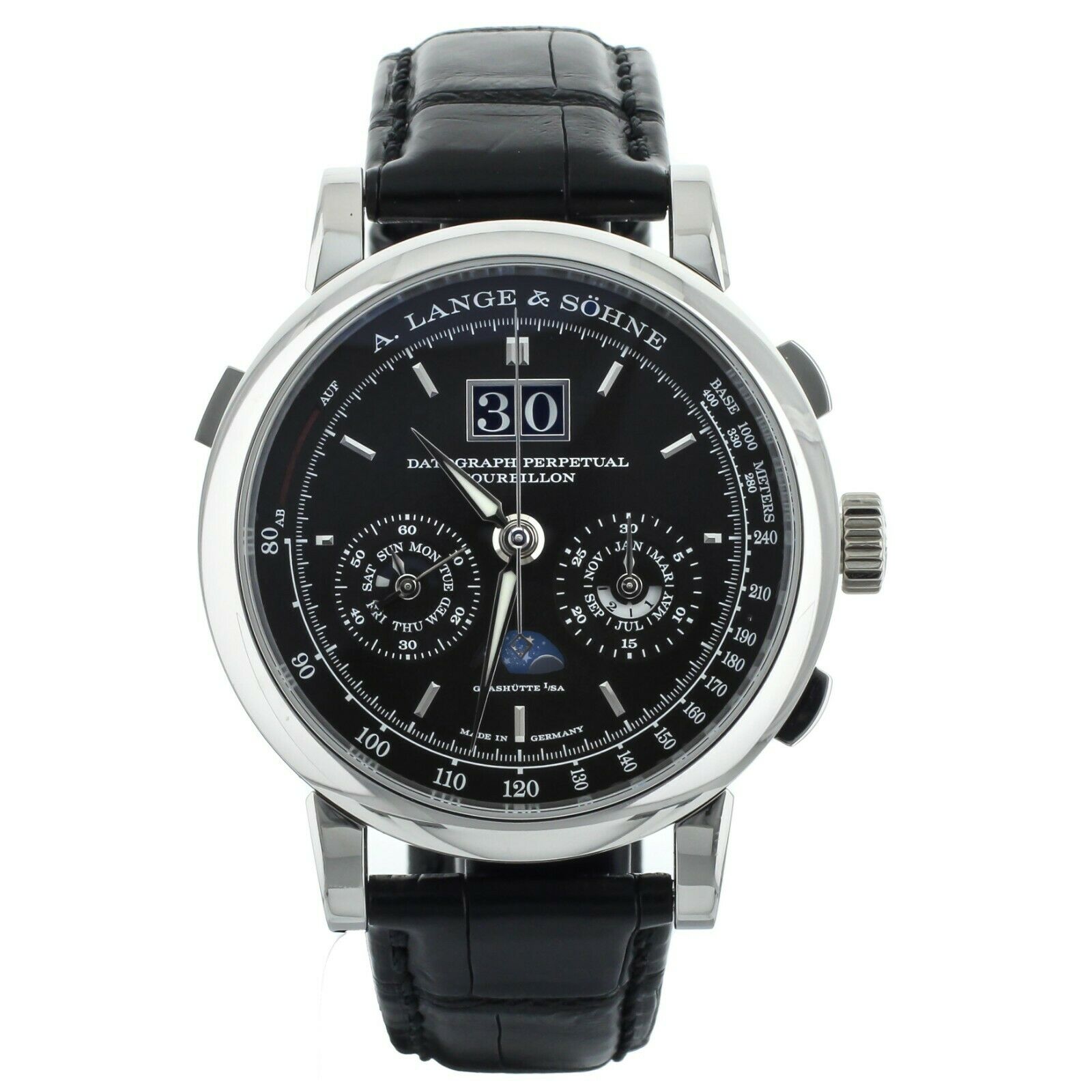 A. Lange  Sohne Datograph Perpetual Tourbillon Platinum 41.5mm 740.036 Full Set