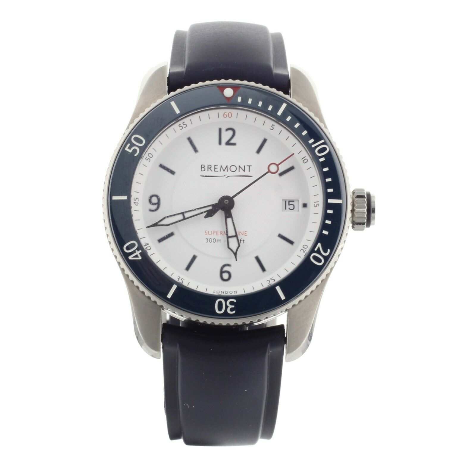 Bremont S300 White Dial Stainless Steel Rubber  40mm Full Set