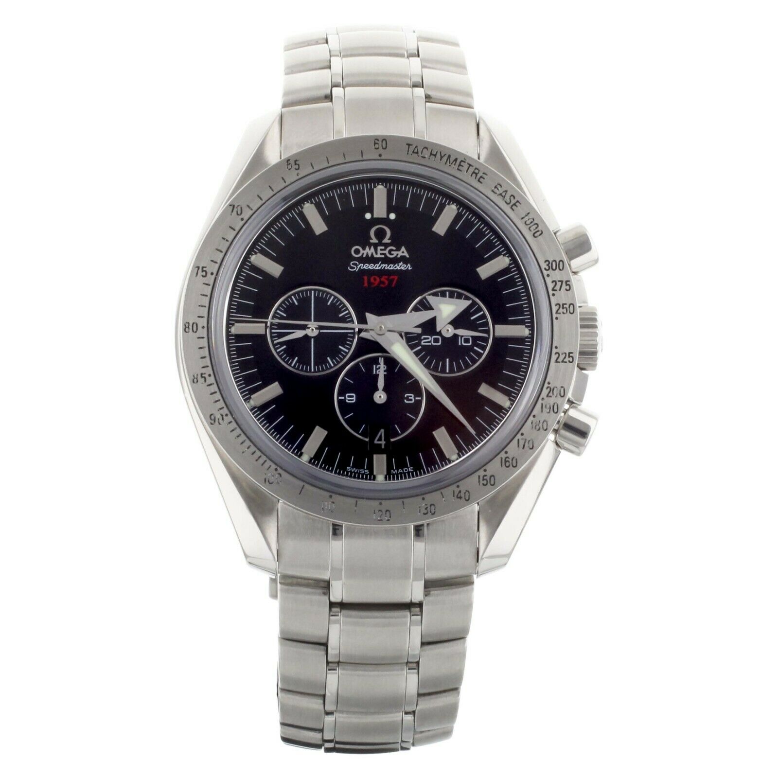 Omega Speedmaster Broad Arrow 1957 Black Dial 42mm Full Set