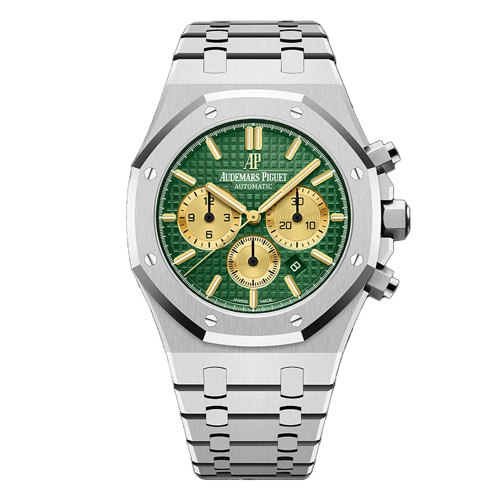Audemars Piguet Royal Oak Platinum Singapore Green Platinum Full Set