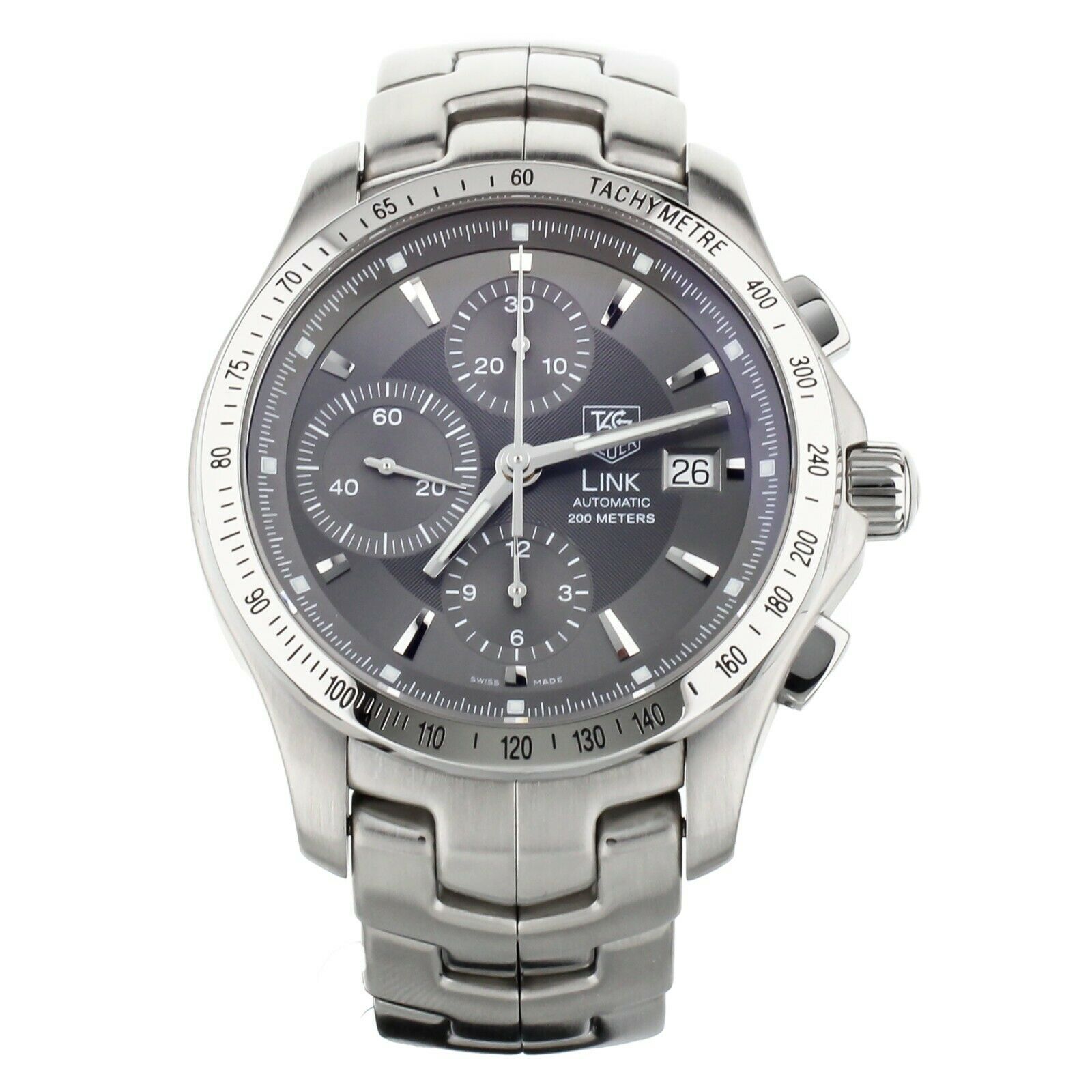 Tag Heuer Link Calibre 16 Chronograph Stainless Steel 42mmFull Set