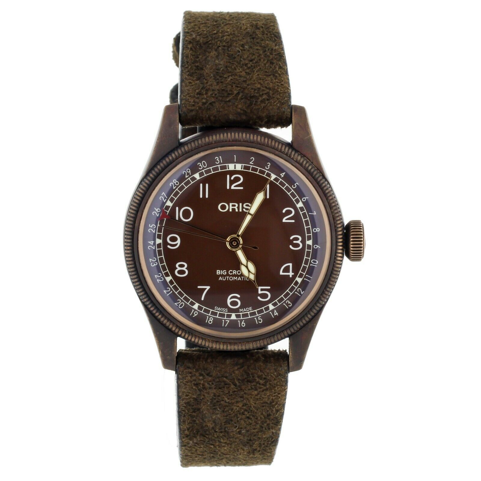Oris Big Crown Pointer Date Bronze Brown Dial 40mm  Full Set