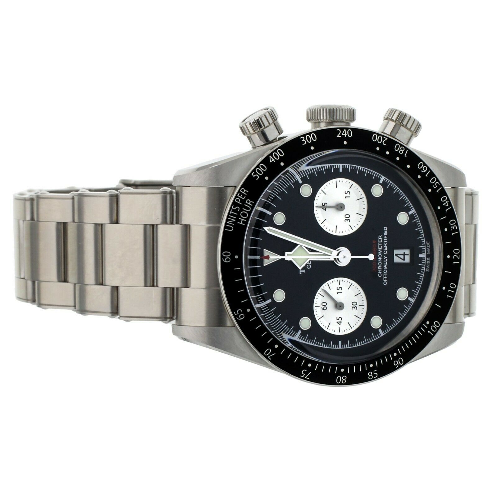 Tudor Black Bay Chrono Black Dial Stainless Steel Bracelet 41mm