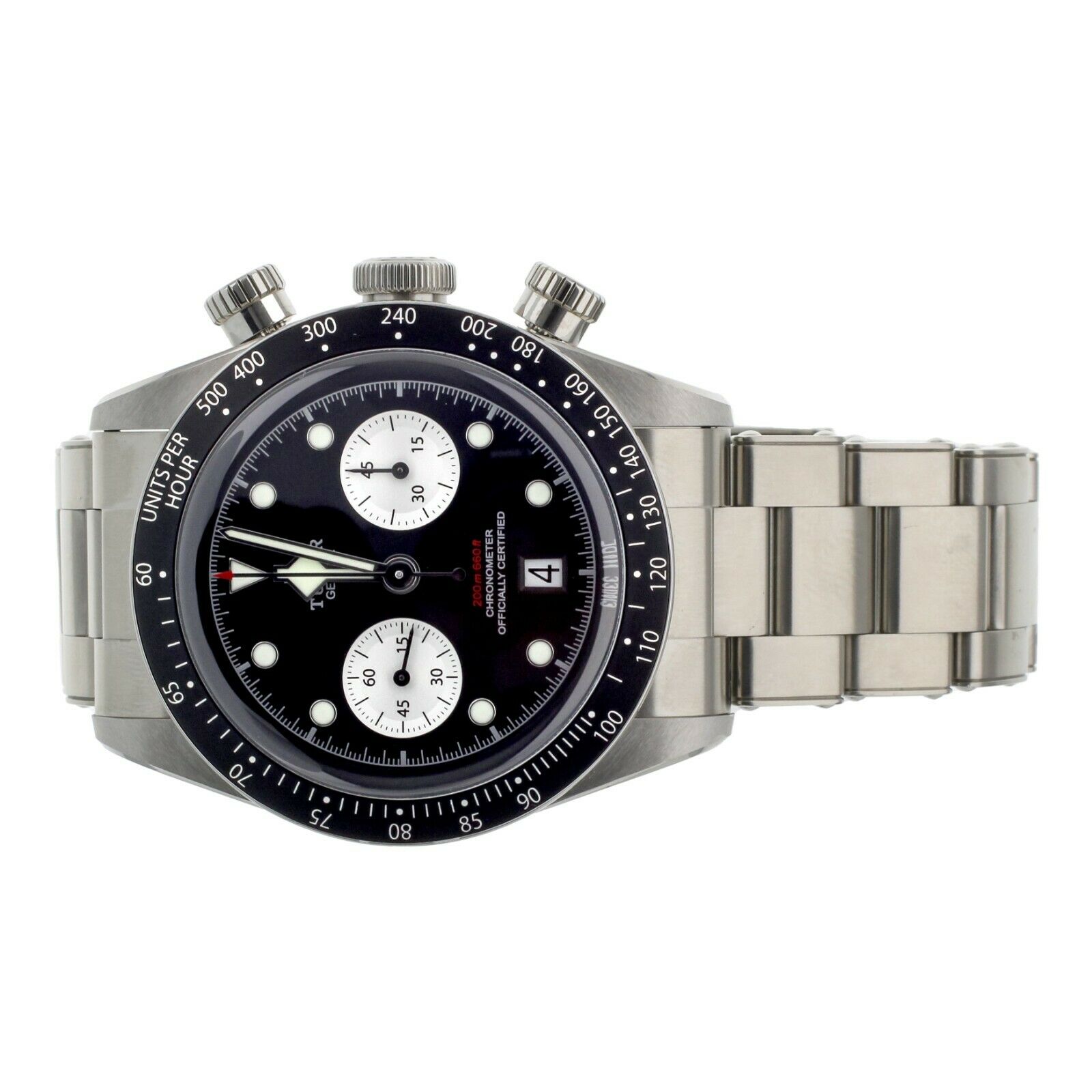 Tudor Black Bay Chrono Black Dial Stainless Steel Bracelet 41mm
