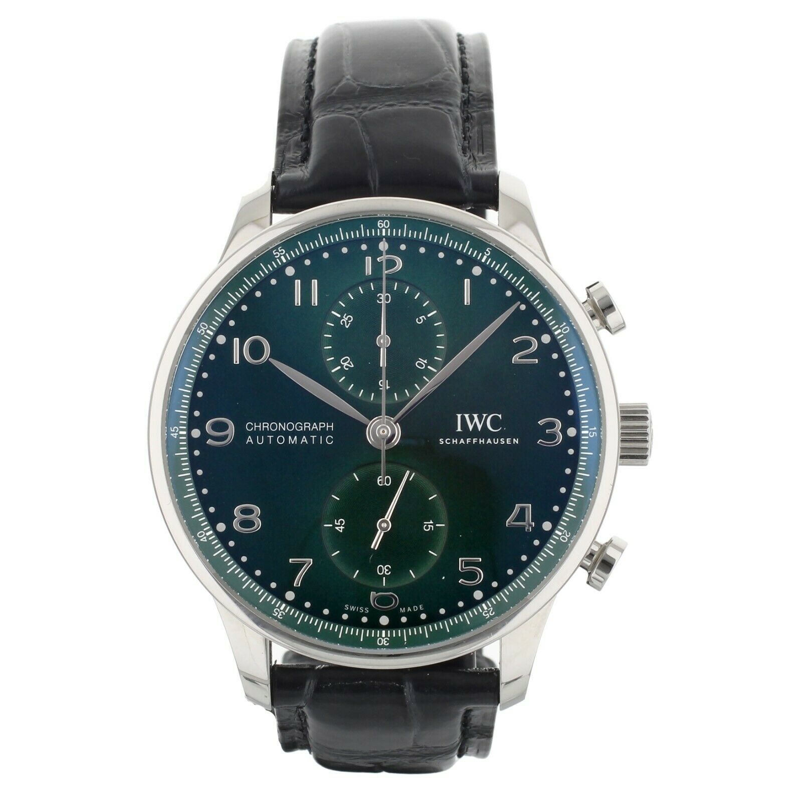 IWC Portugieser Chronograph Green Dial Stainless Steel 41MM  Full Set