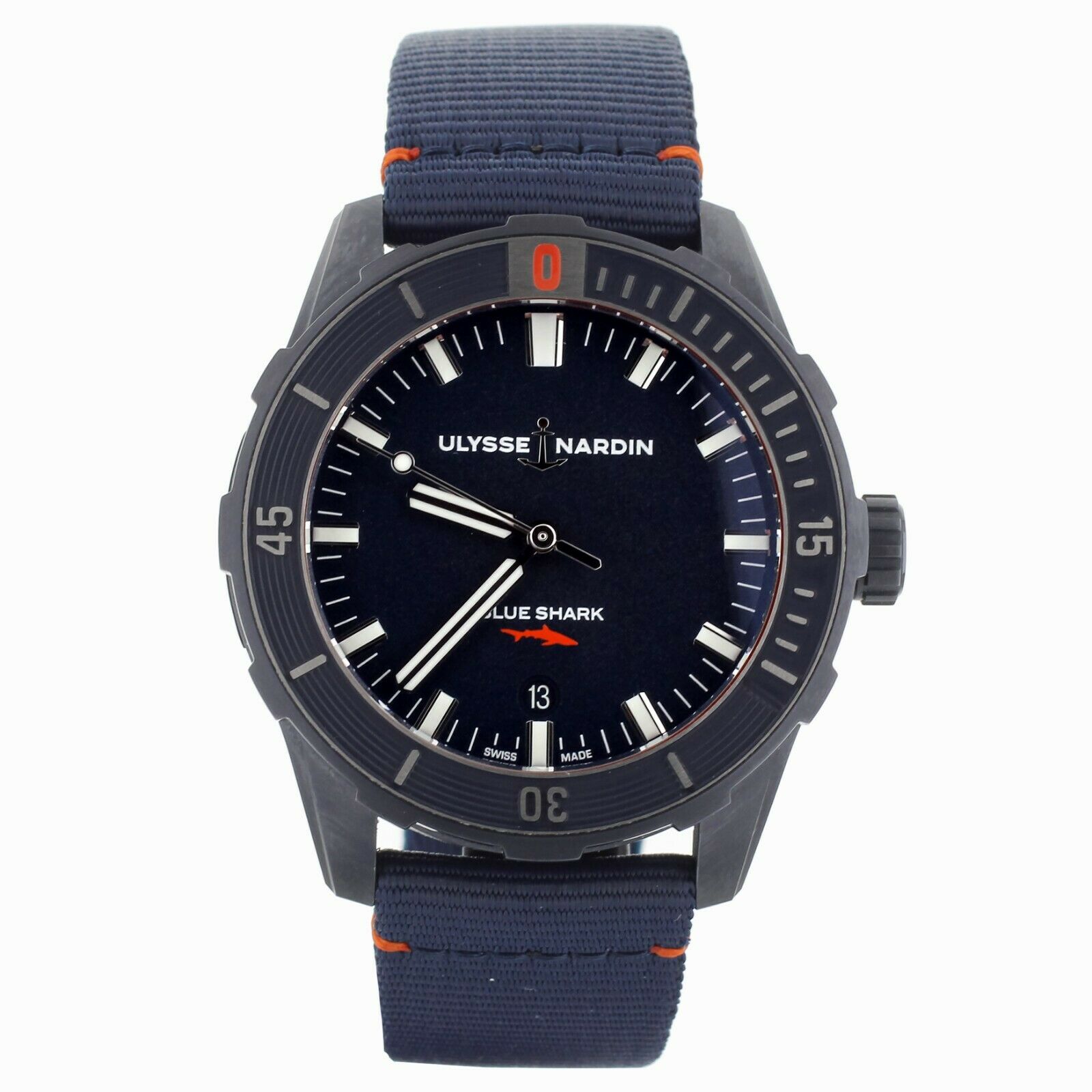Ulysse Nardin Diver Blue Shark L.E. PVD Stainless Steel 42mm  Full Set