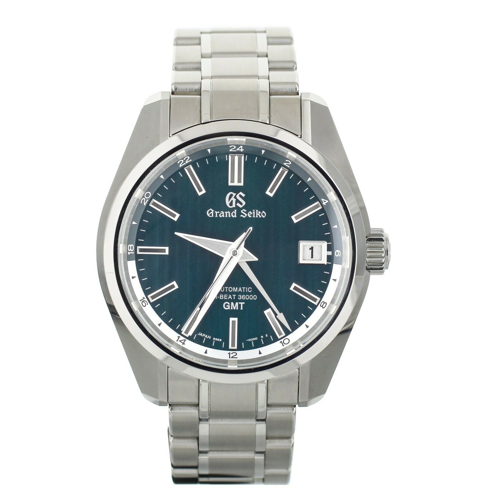 Grand Seiko Hi-Beat GMT L.E. Green Dial Stainless Steel 40mm Full Set