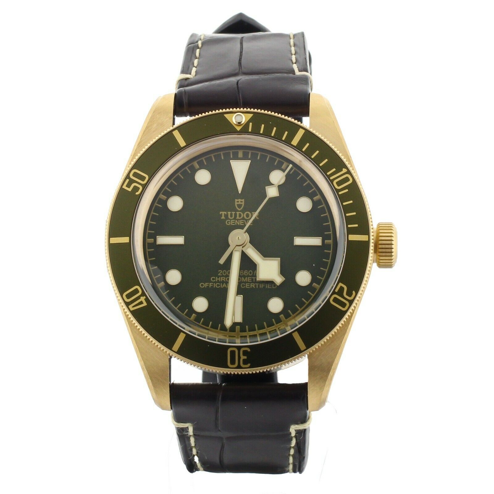 Tudor Black Bay Fifty-Eight Yellow Gold Green Dial 39mm Full Set Unworn