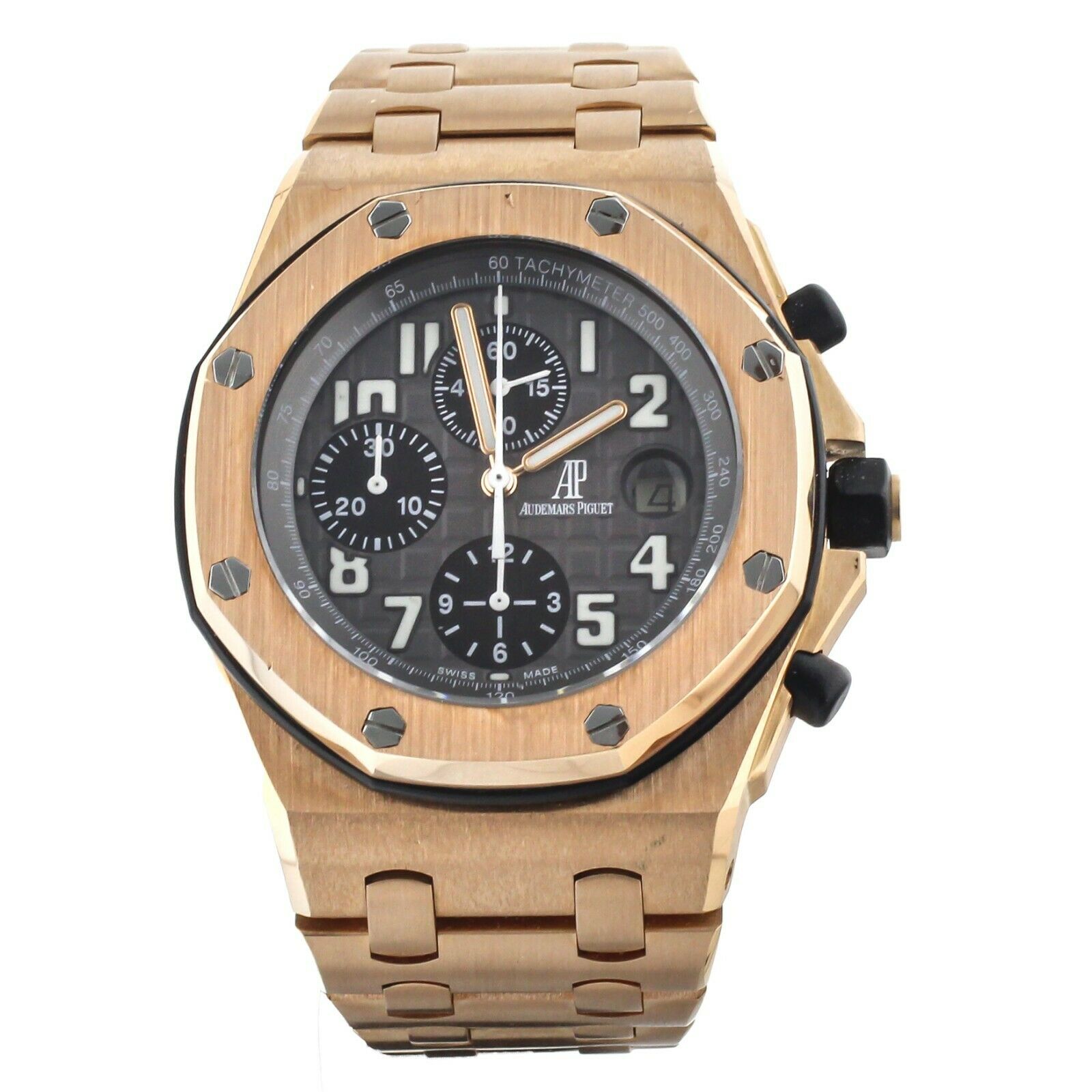 Audemars Piguet Royal Oak Offshore Rose Gold on Bracelet Gray Dial 42mm