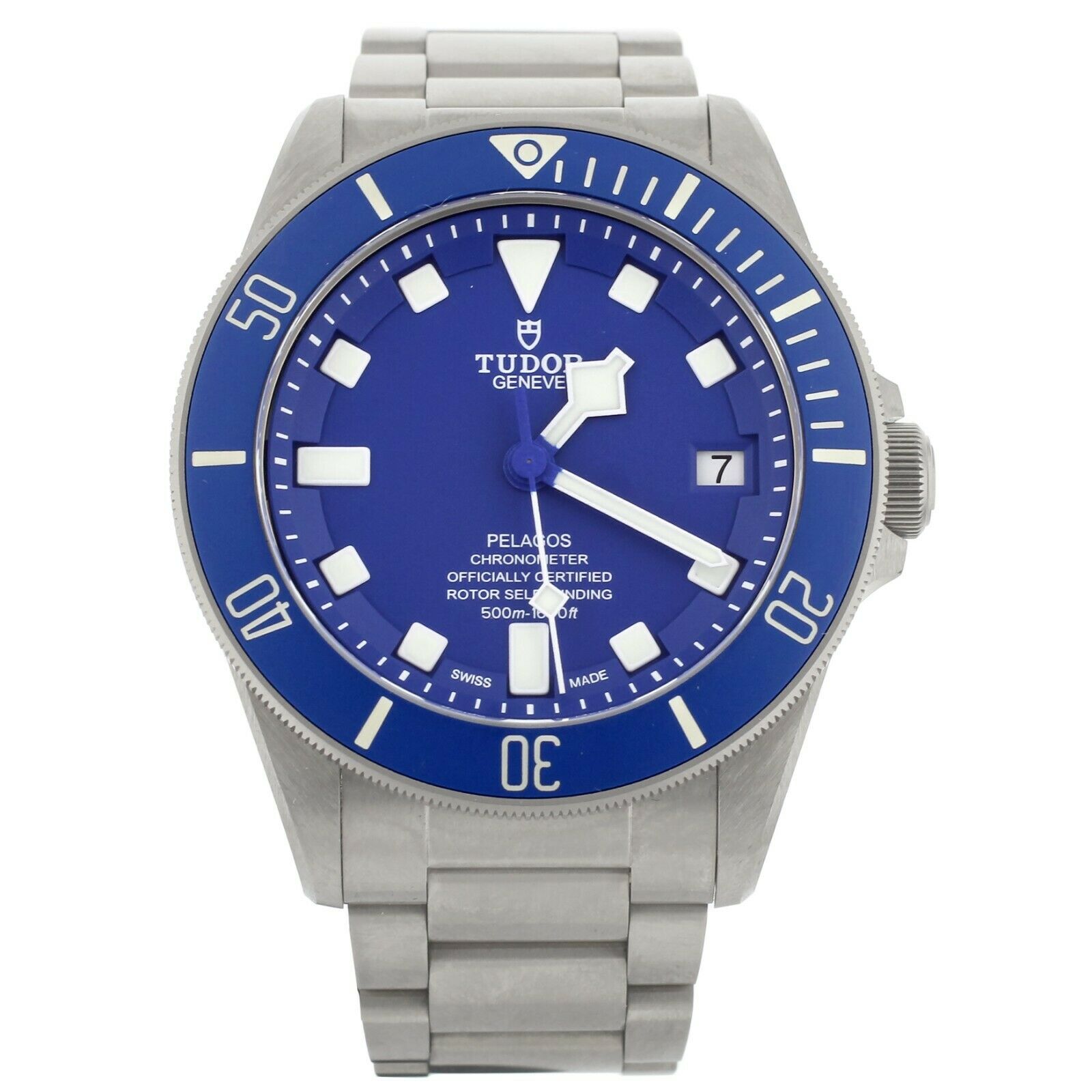 Tudor Pelagos Blue Dial Titanium Case  Bracelet Self-Winding