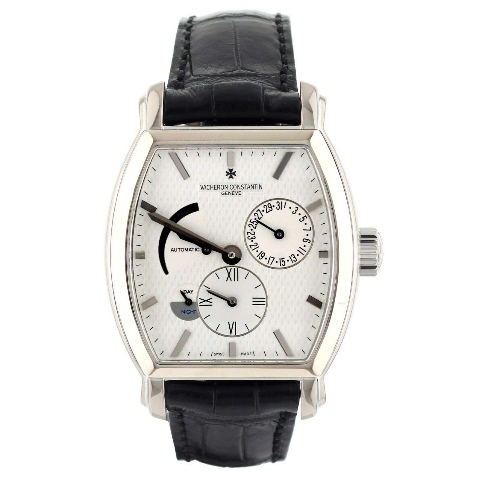 Vacheron Constantin Malte Dual Time White Gold White Dial 36mm