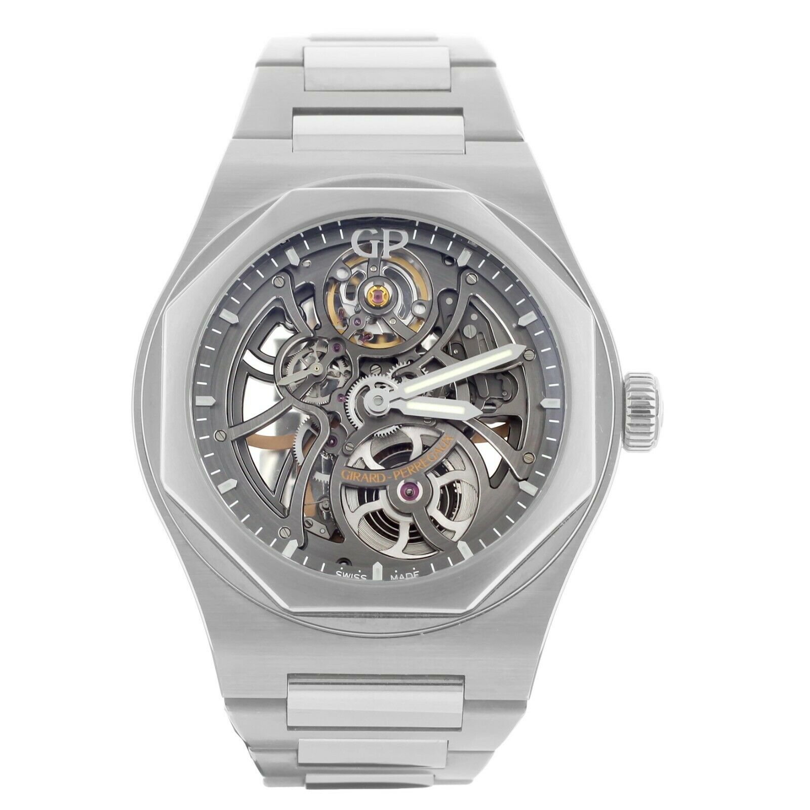 Girard Perregaux Laureato Skeleton Dial 42mm Full Set