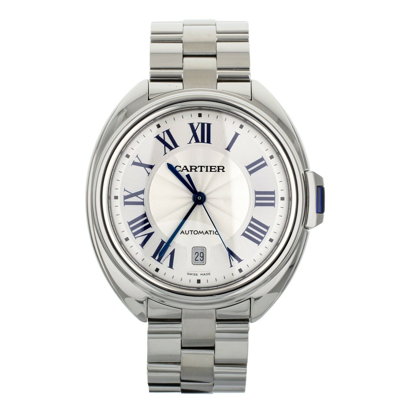 Cartier Cle De Cartier Stainless Steel Silver Dial 40mm  Full Set