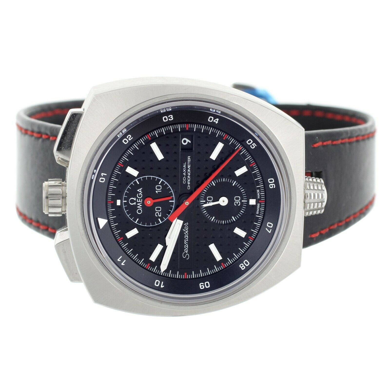 Omega Seamaster Bullhead Chronograph Black Dial 43mm  Full Set