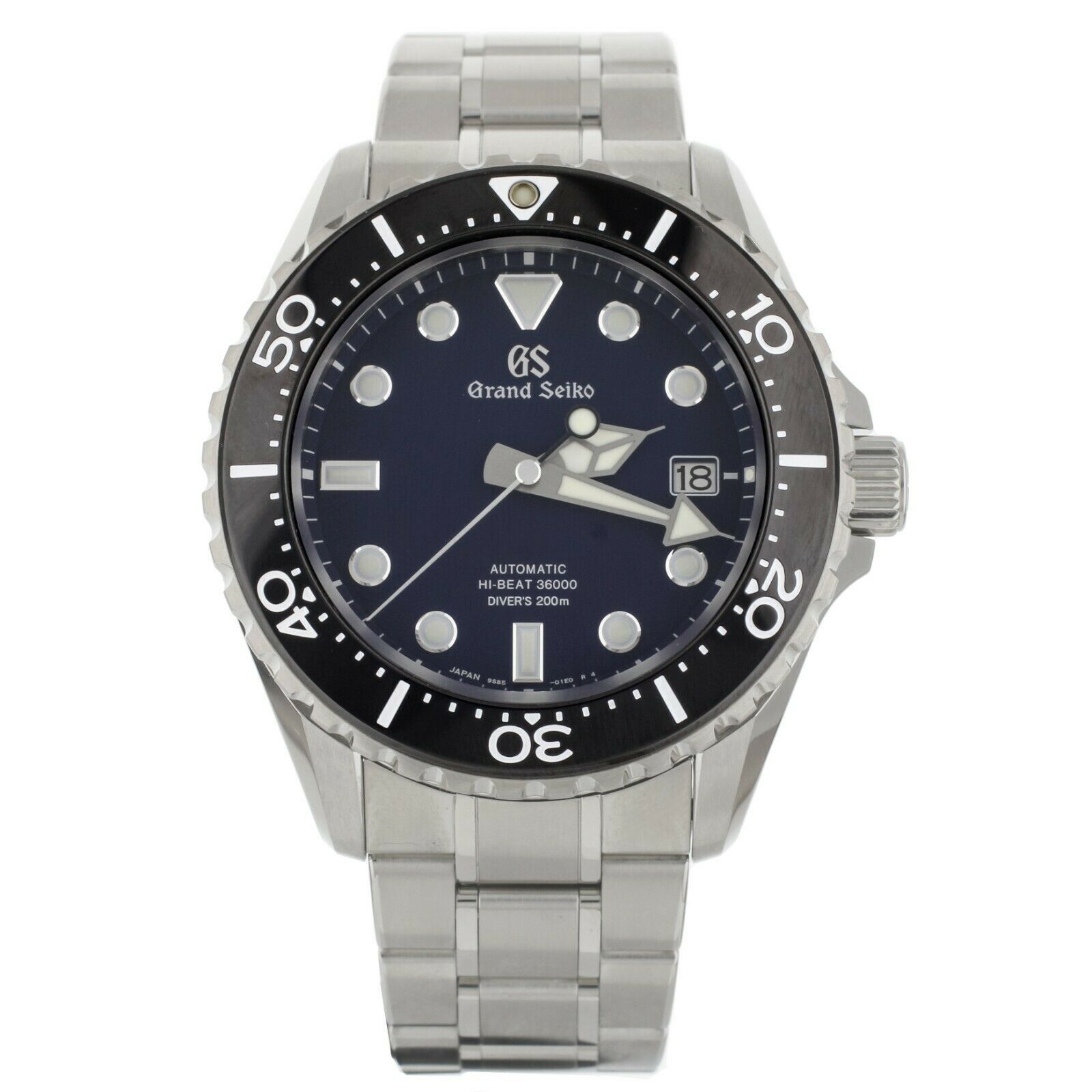 Grand Seiko Hi-Beat Divers Dark Blue Dial Steel Automatic