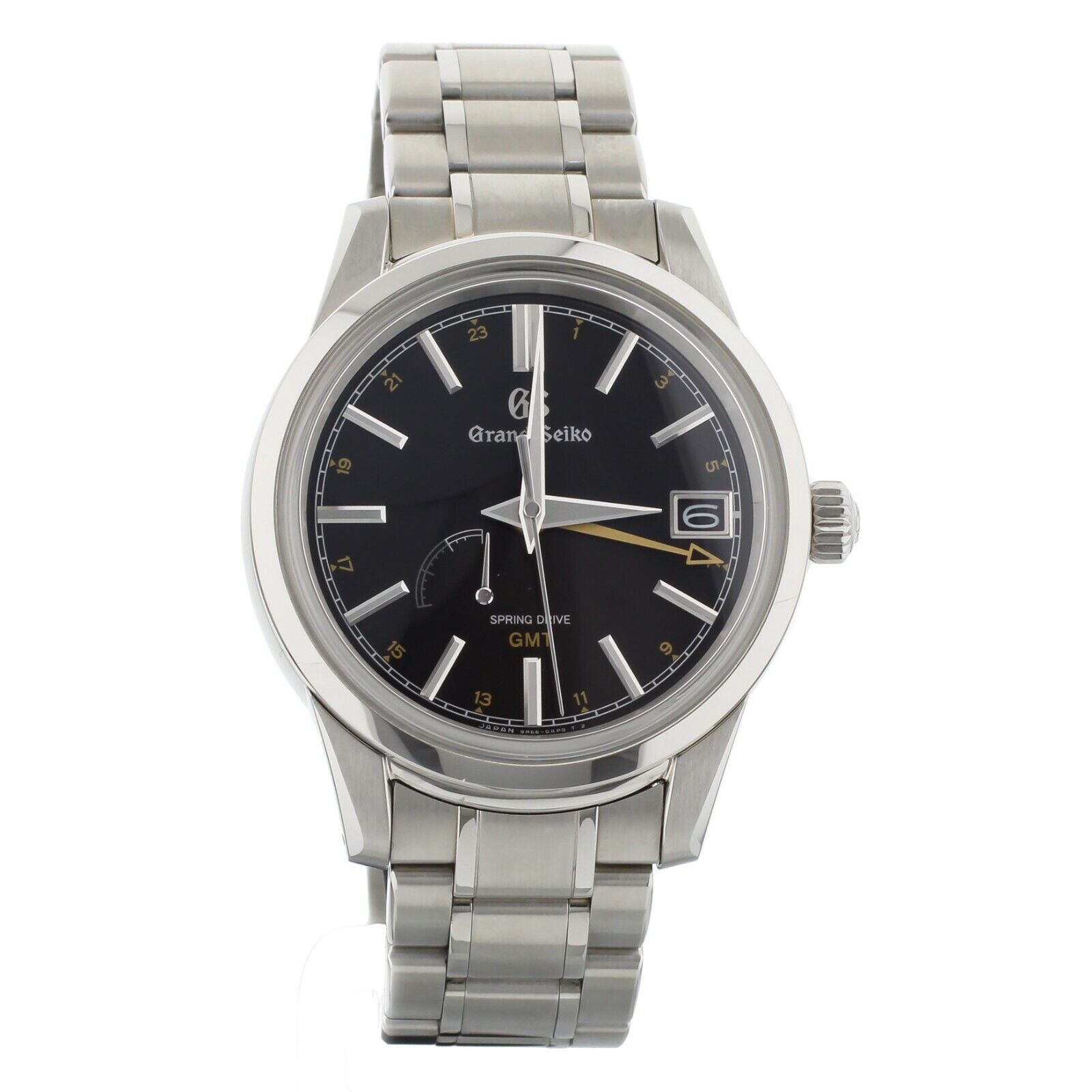 Grand Seiko Elegance Konro Spring Drive GMT Black Dial 41mm   Full Set