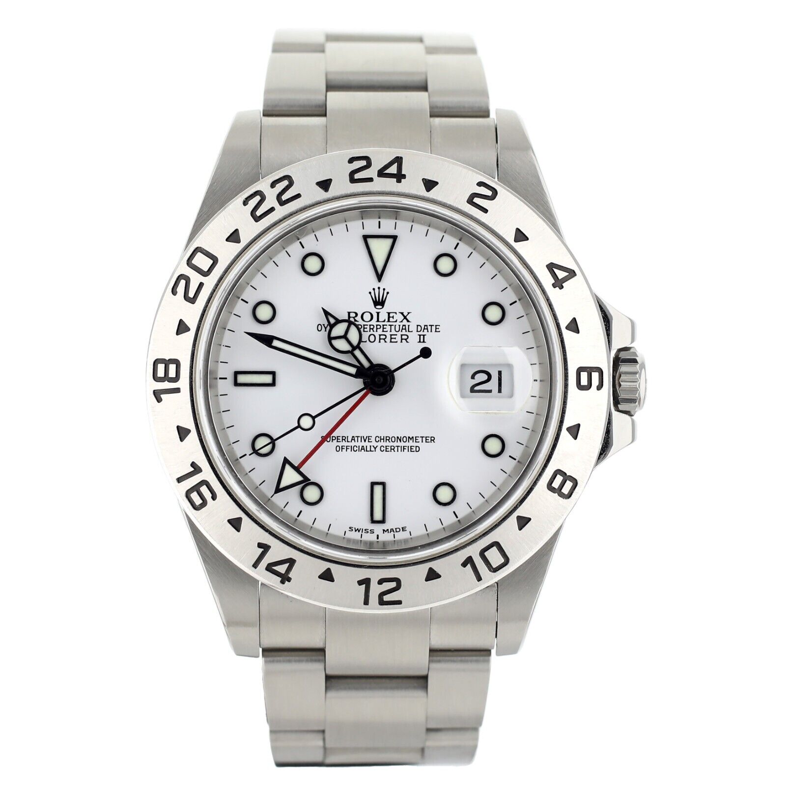 Rolex Explorer II White Dial Steel Case & Bracelet Automatic