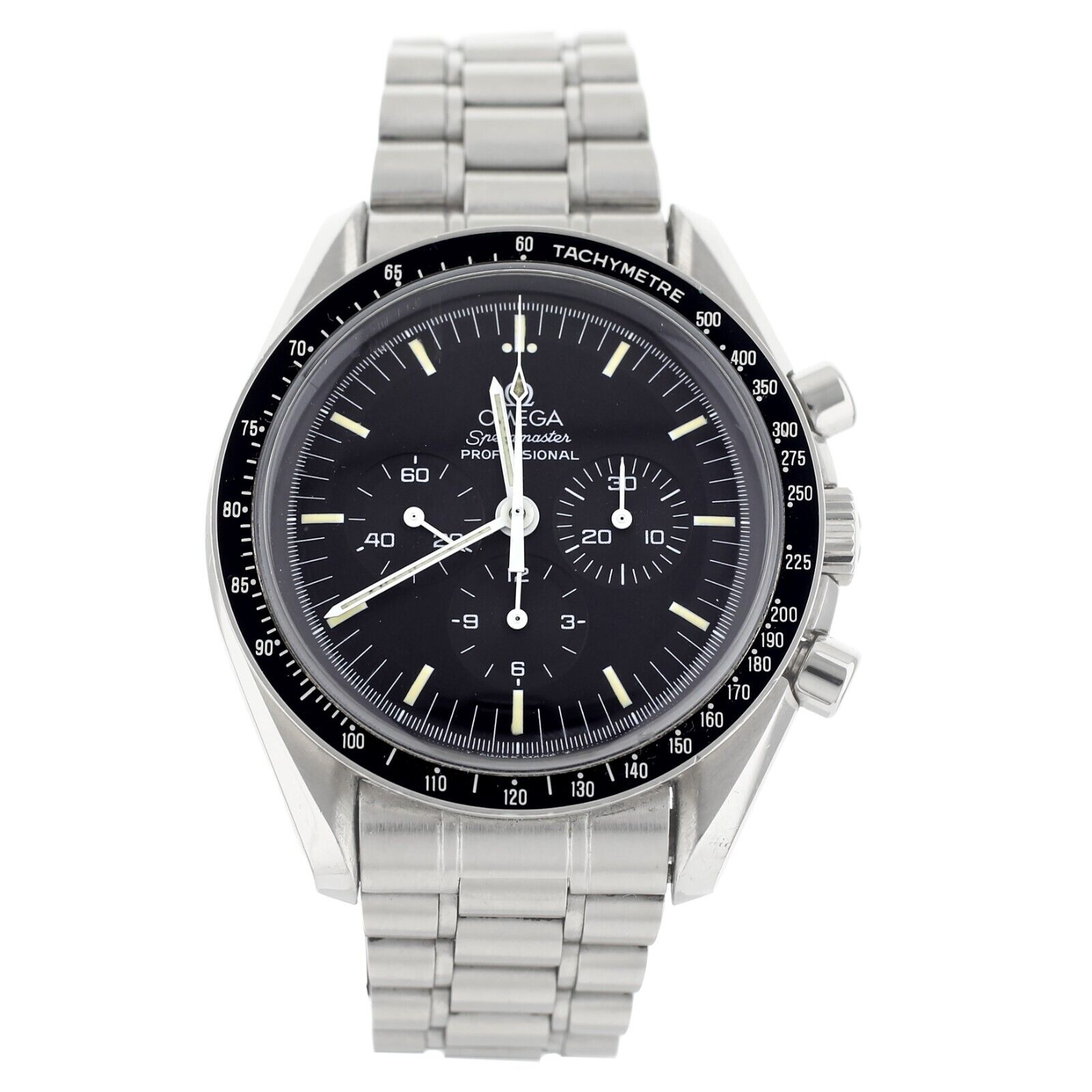 Omega Speedmaster Moon Watch Black Dial Stainless Steel Manual