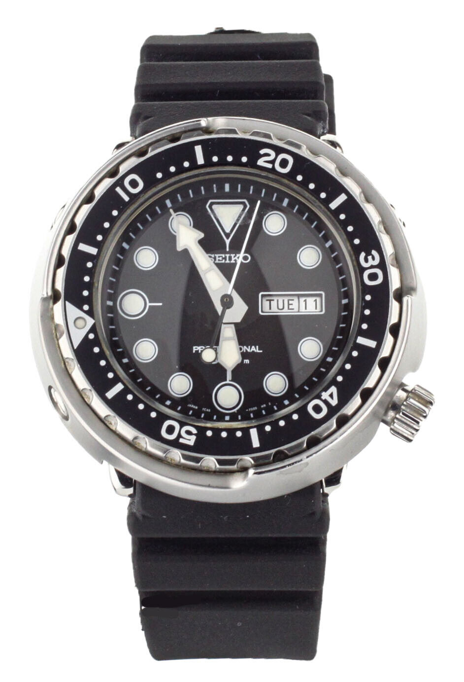 Seiko Tuna Black Dial 51mm Titanium Rubber Automatic   Full Set