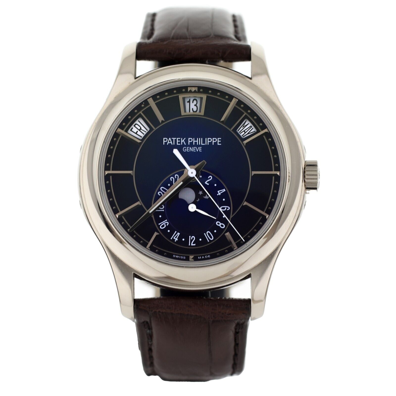 Patek Phillipe Annual Calendar Blue Dial Automatic White Gold 40mm